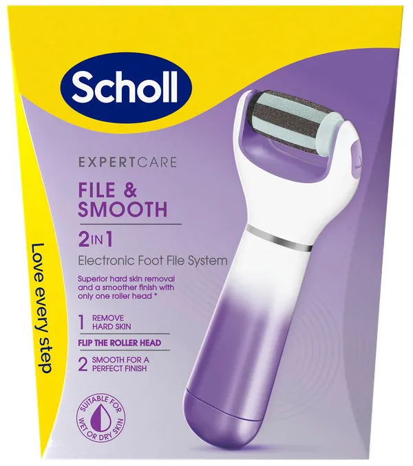 Produktas SCHOLL File&Smooth 2in1 elektroninė pėdų dildė, 1 vnt. Paveikslėlis
