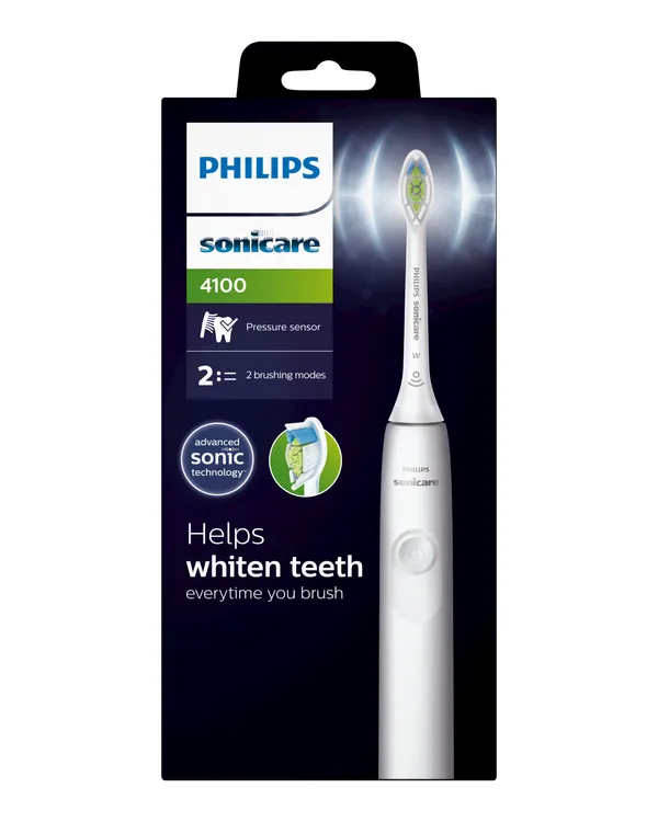 Produktas PHILIPS Sonicare 4100HX3681/33 (baltas) elektrinis dantų šepetėlis, 1 vnt. Paveikslėlis