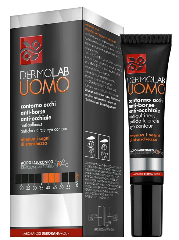 Produktas DERMOLAB Uomo Anti-Puffiness and Anti-Dark Circle paakių kremas, 15 ml Paveikslėlis