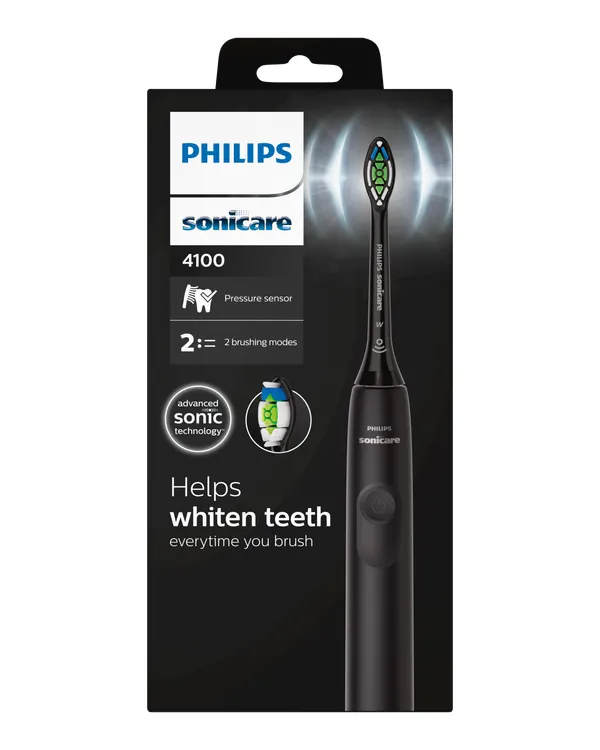 Produktas PHILIPS Sonicare 4100HX3681/54 (juodas) elektrinis dantų šepetėlis, 1 vnt. Paveikslėlis