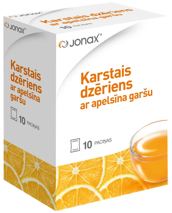 Produktas JONAX apelsinų skonio karšti gėrimai, 10 vnt. Paveikslėlis