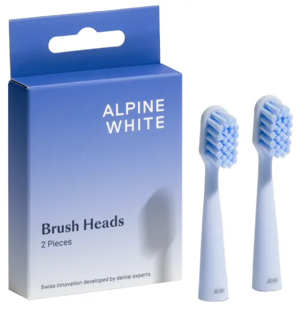 Produktas ALPINE WHITE Replacement elektrinių dantų šepetėlių galvutės, 2 vnt. Paveikslėlis