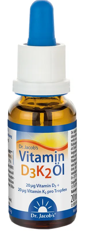 Produktas DR.JACOBS Vitamin D3 K2 lašai, 20 ml Paveikslėlis