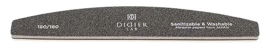 Produktas DIDIER LAB Halfmoon Black 180/180 nagų dildė, 1 vnt. Paveikslėlis