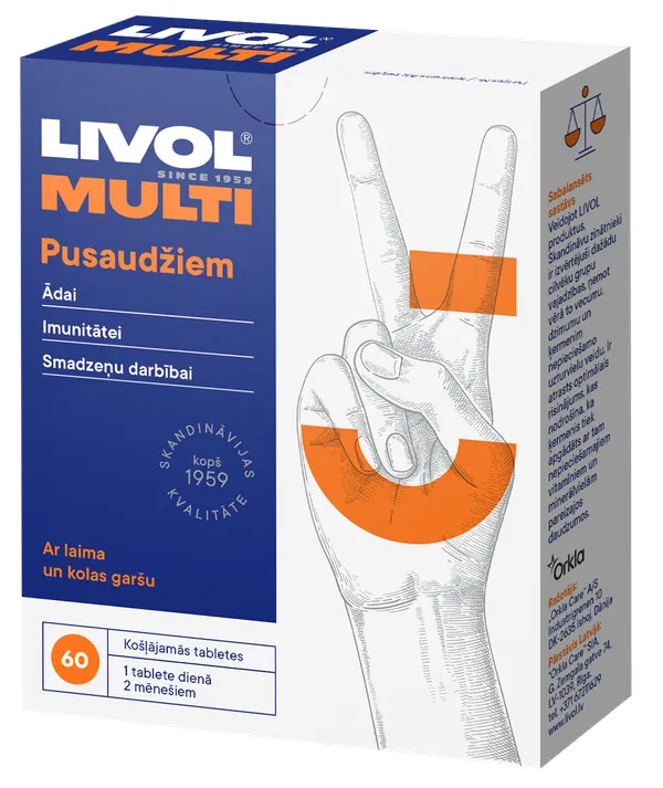 Produktas LIVOL  Multi for Teenagers tabletės, 60 vnt. Paveikslėlis