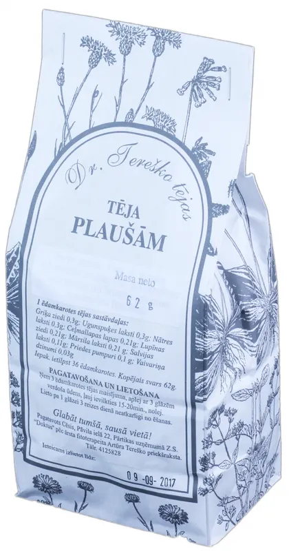 Produktas DR.TEREŠKO kvėpavimo takų funkcijai palaikyti biri arbata, 62 g Paveikslėlis