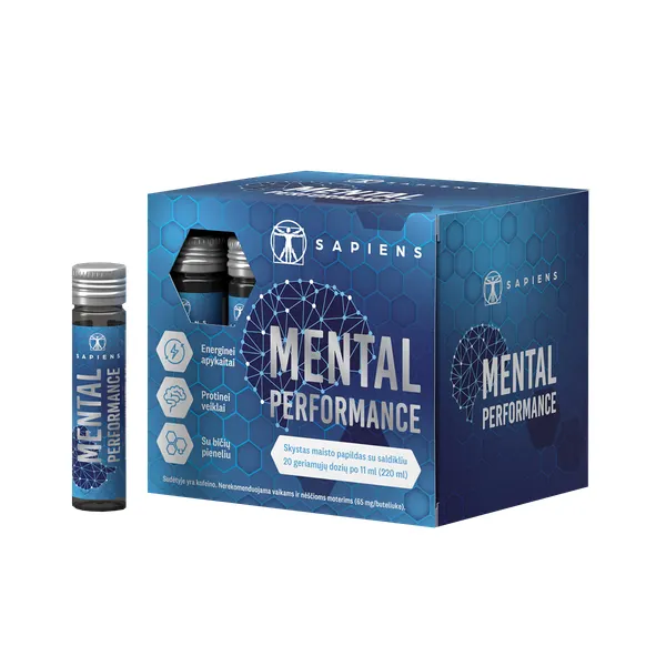 Produktas SAPIENS Mental Performance ampulės, 11 ml Paveikslėlis