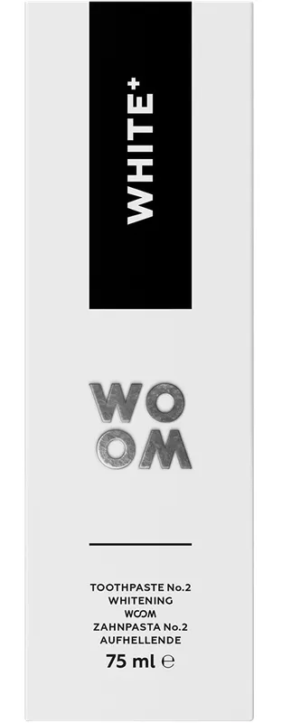 Produktas WOOM White balinamoji dantų pasta, 75 ml Paveikslėlis