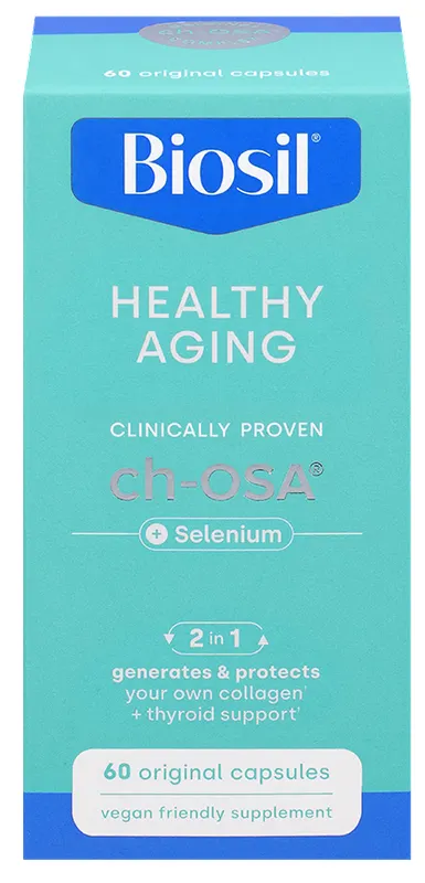 Produktas BIOSIL  Healthy Aging + Selenium kapsulės, 60 vnt. Paveikslėlis