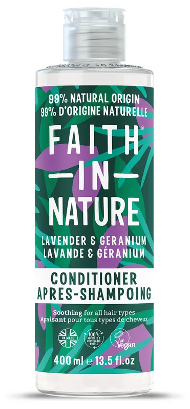 Produktas FAITH IN NATURE Lavender & Geranium maitinantis kondicionierius, 400 ml Paveikslėlis