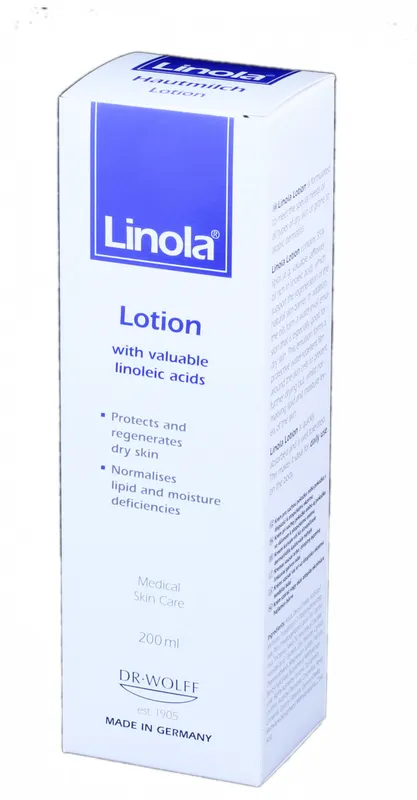 Produktas LINOLA  sausai, jautriai odai losjonas, 200 ml Paveikslėlis