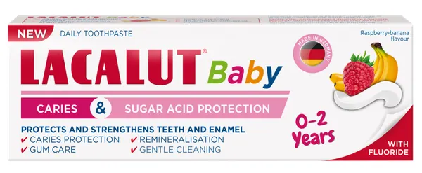 Produktas LACALUT Lacalut Baby 0-2 m. dantų pasta, 55 ml Paveikslėlis